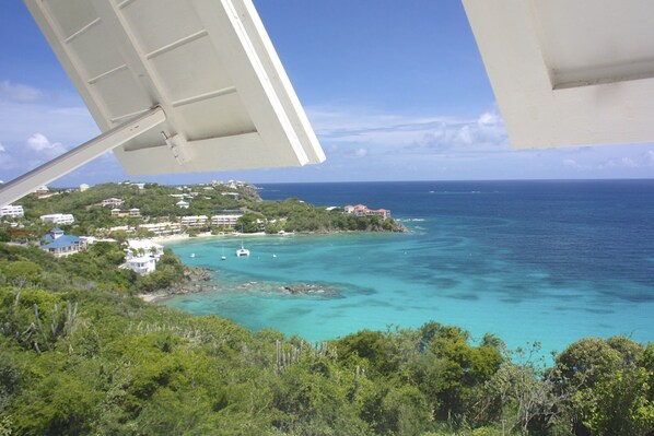 View from Seaglass living room to Secret Harbour
