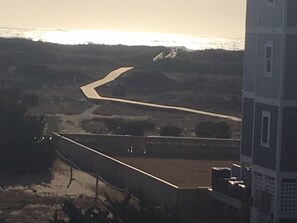 Private walkway to beach 