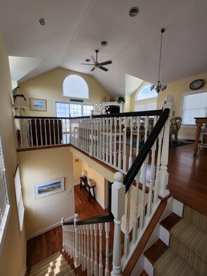 Stair Landing View of 1st  & 2nd Floors