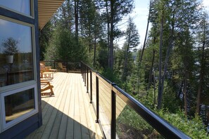 Cottage deck, looking South.