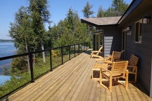 Cottage deck, looking North.