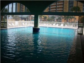 Heated pool : also whirlpool, exercise room (equip and weights) not shown in pic