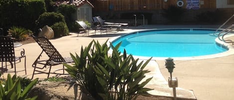 Pool and jacuzzi area