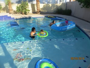Pool is fun for the whole family!