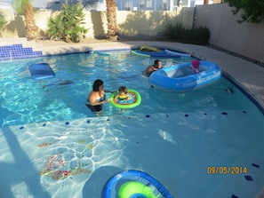 Pool is fun for the whole family!