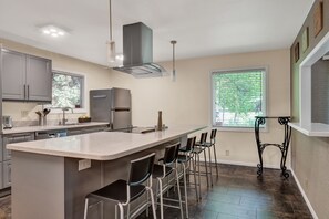 View of Chester Creek from the kitchen