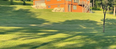 View of house from the yard. 