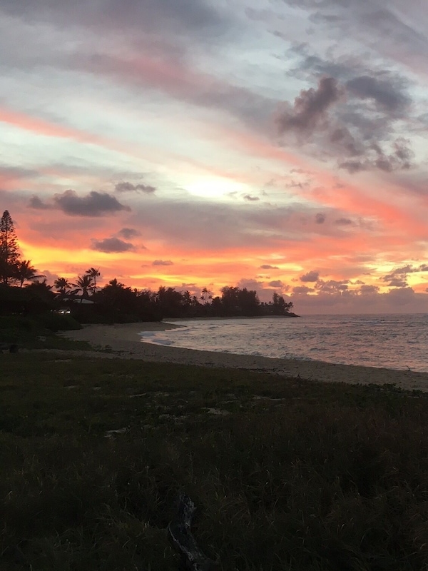 Enjoy an array of colors as you watch the sun set for the day...