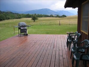 Deck and mountain view