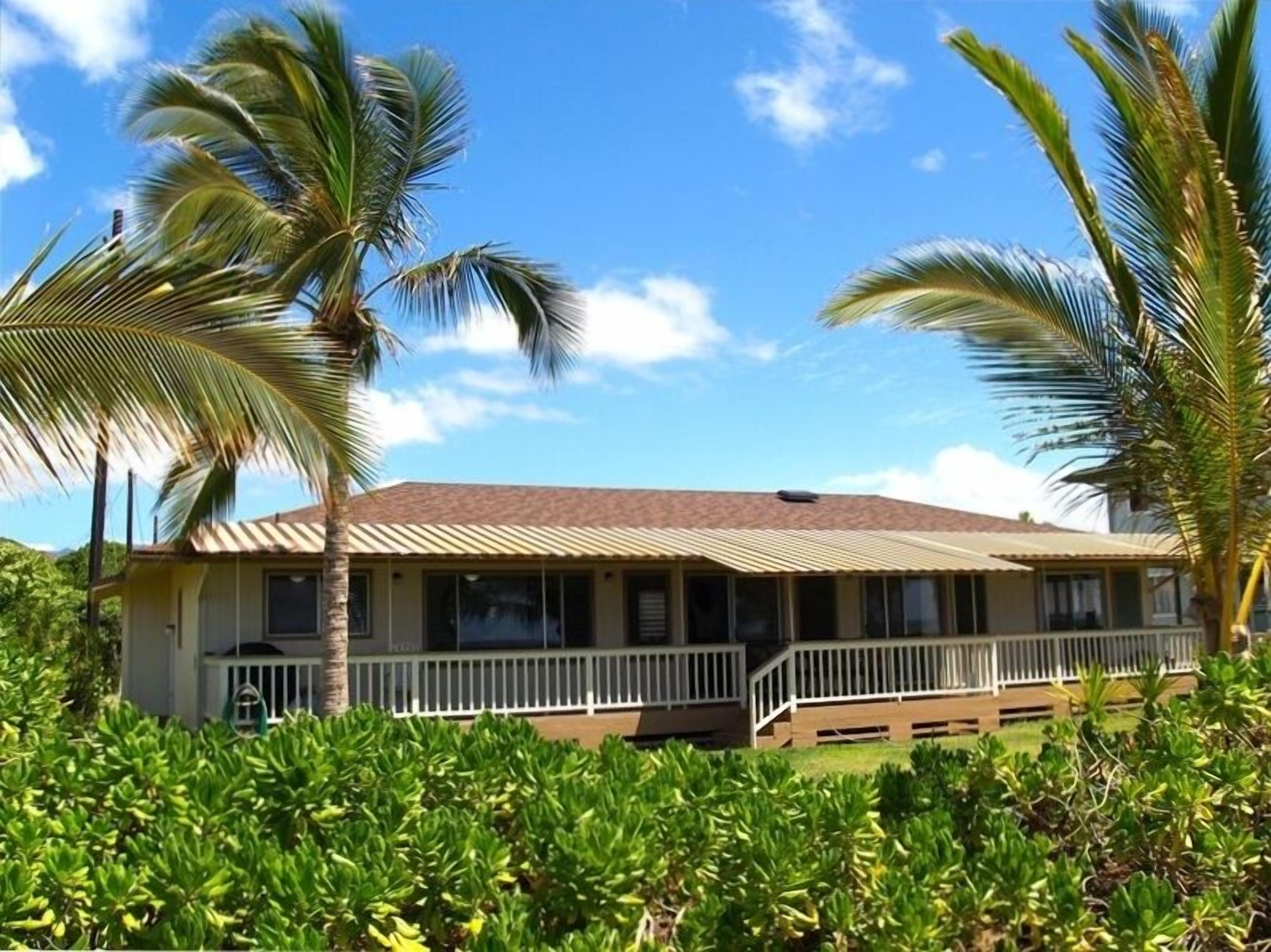 True Beach-Front House on Kauai's Westside, in Historic
