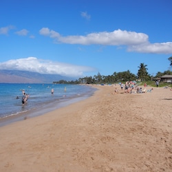 Kamaole I beach, just steps away from the Royal Mauian.