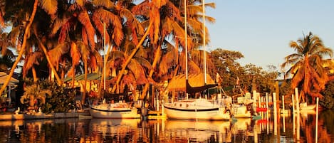 Docks by the cottages