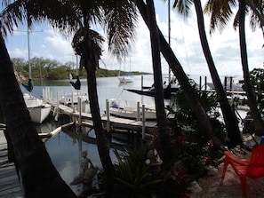 View of the bay from the house porch