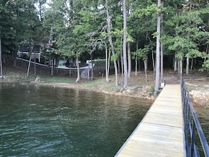 Utilize the walk-in beach-like area to launch the kayaks or the paddleboards.