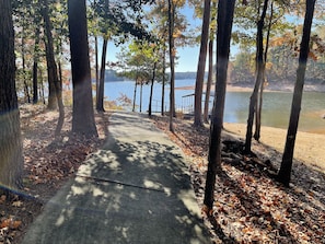 Easy, paved walk to the new dock.