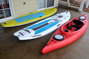 Lake Toys (2 standup paddle boards and 1 kayak)