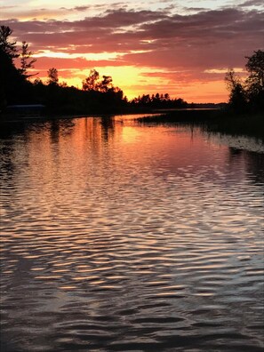 Sunset from the property