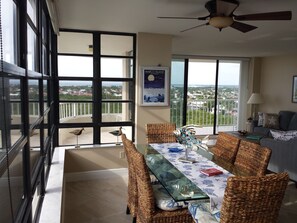 Dining for six, with stunning beachfront views!