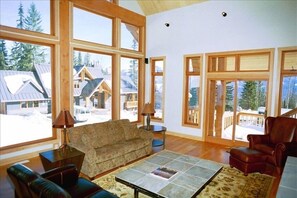 Living Room and Front Stone Deck