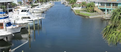 Spectacular views of Lafitte Cove from deck, balcony, LR, DR & bedrooms