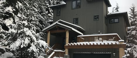 The front of the house-winter 