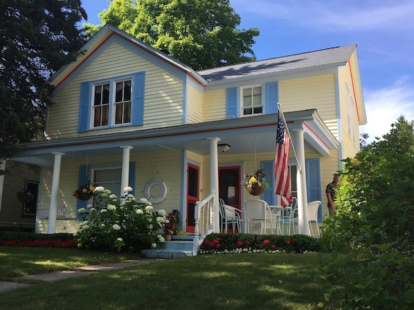 The Beach Breeze Cottage on the first block of Forest Street.