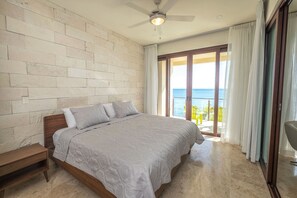 Master bedroom ocean views - Nitke Ha condo 5 Akumal Mexico vacation rental