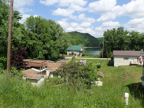 View from behind cabin.  