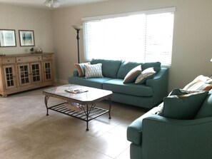 Living room - lots of natural light