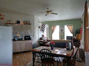 Open floor plan with open walls.