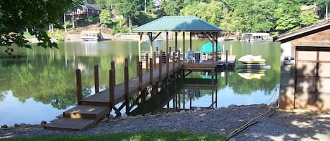 Spacious Dock with Covered Seating