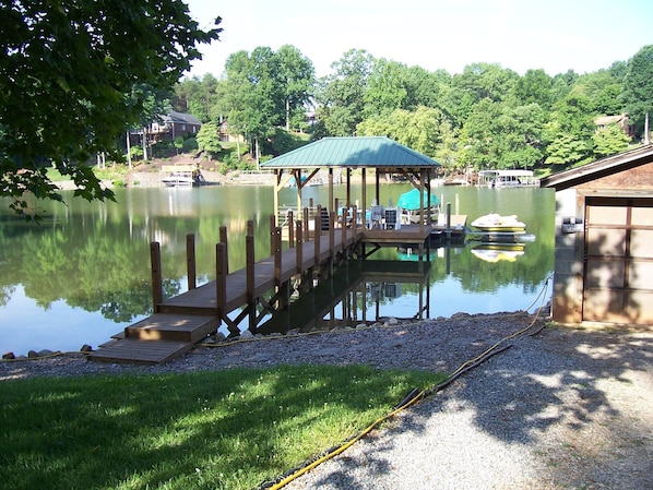 Spacious Dock with Covered Seating