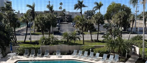 Pool and hot tub from lanai