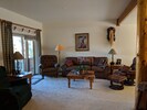 New leather sofa sleeper with memory foam.No bar across your back. Comfortable