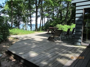 Large deck for outdoor living