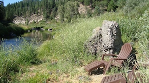 Another private spot to sit and listen to the river and watch the river wildlife