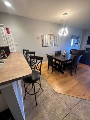Bar stools/ dining area