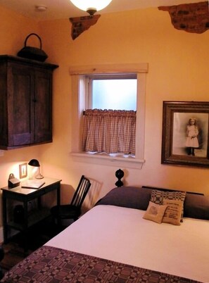 Master bedroom with authentic rope bed