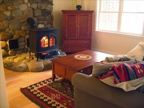 Lower level den with walk out French Door