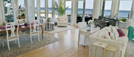 Living Room with ocean views.