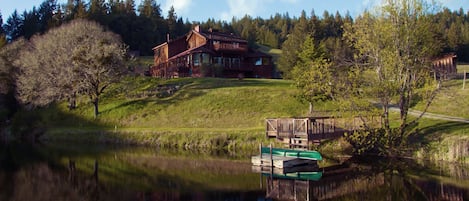 View of Lodge from Pond