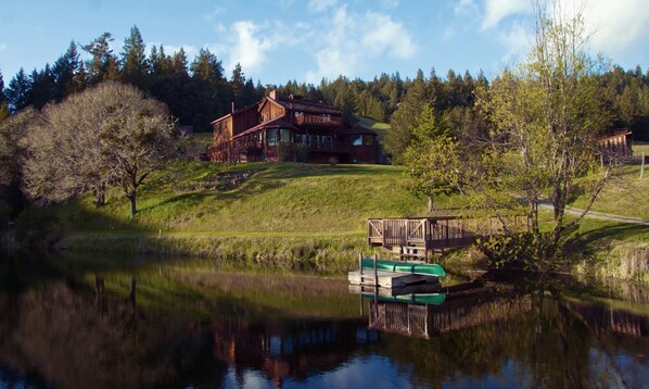 View of Lodge from Pond