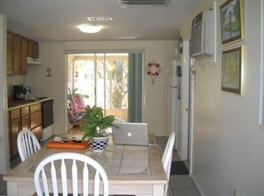 Dining area of Fish Bowl House