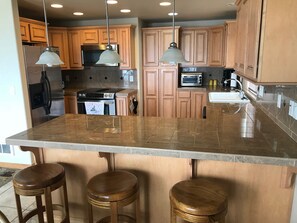 fully stocked kitchen