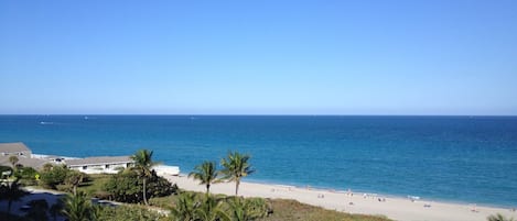 Jupiter beach - a 200 yard walk. THIS IS NOT THE VIEW FROM THE UNIT.