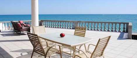 Expanded Patio with plenty of seating to enjoy the ocean!
