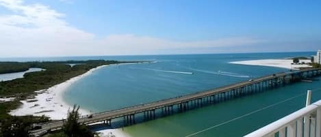 Our balcony view of the Gulf!