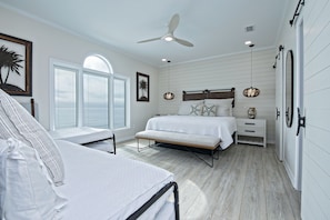 King master suite spacious enough for the whole family to sleep comfortably.