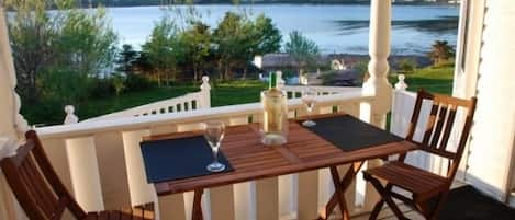 Verandah overlooking the wharf