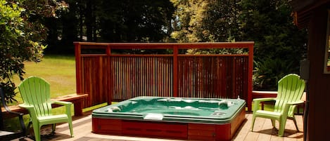 Hot Tub with rope lighting